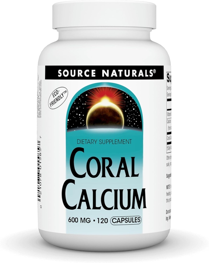 Source Naturals Coral Calcium - 600mg - 120 κάψουλες