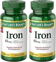 Iron 65 mg (325 mg Ferrous Sulfate), 2 Şişeler (100 Kont)