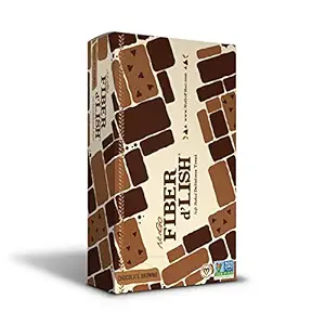 NuGo Fiber d'Lish Chocolate Brownie, 12g High Fiber, Vegan, 150 Calories, 16 Kont