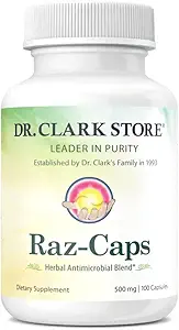 Dr. Clark Raz-Caps Supplement, 500 mg, 100 Gelatin Capsules