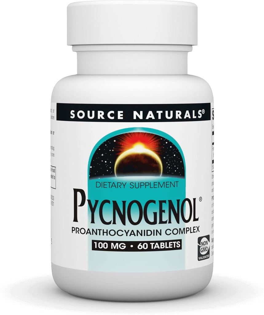 Source Naturals Pycnogenol 100 mg Proanthocyanidin Complex - 60 Tablets