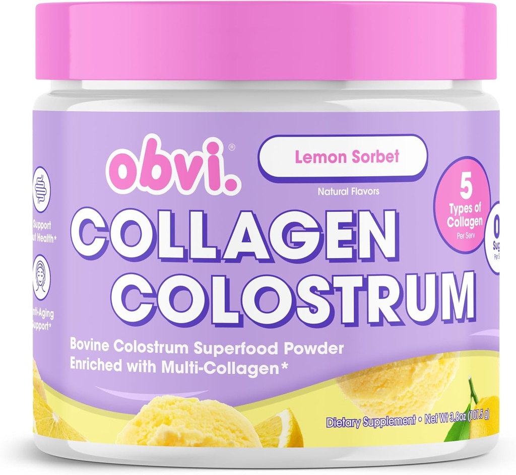 Obvi Collagen Peptide Colostrum Powder 