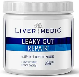 Leaky Gut, Gut Health Support Toz Glutamine Slippery Elm for IBS Heartburn Relief Bloating to Soothe Stomach for Women & Men Capsules (Unflavored) 180g