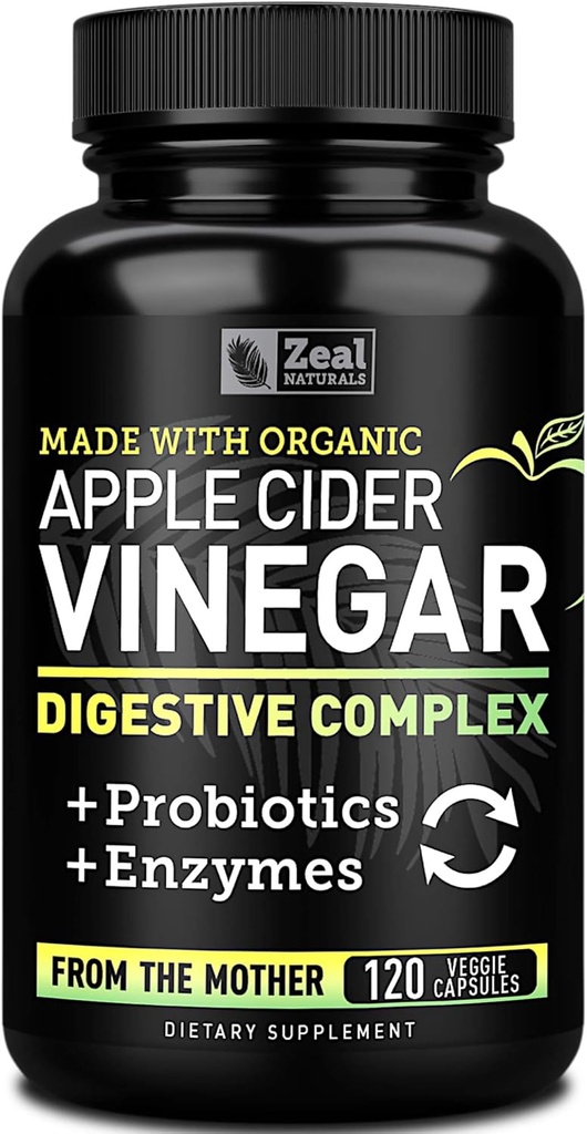 Βιολογικά κάψουλες μηλίτη μηλίτη + Digestive Enzymes & Probiotics (1500mg 