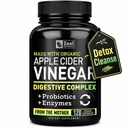 Organik Apple Cider Vinegar Capsules + Digestive Enzymes & Probiyotiks (1500 mg | 120 Capsules) Raw Apple Cider Vinegar Pills & Fiber Supplement for Gut Health, Immune Support, Digestion & Detox Cleanse
