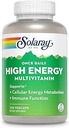 SOLARAY Kadınlar ve Erkekler için Günlük Yüksek Enerji Multivitamini - Enerji Supplements - Immune Support w/Vitamin C, A, D ve E, Vitamin B Kompleksi, Trace Minerals, 60-Day Garanti, 120 Serv, 120 VegCaps