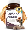 K9 Köpekler için Yoğun Bir Lignans seçin, 20 mg 90 Tablet, Peanut Butter Flavored Chewable, Impove Coat
