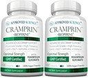 Approved Science Cramprin - High Absorption Magnesium, Vitamin B Complex, BioPerine - 6 Month Supply - 2 Bottles - Vegan