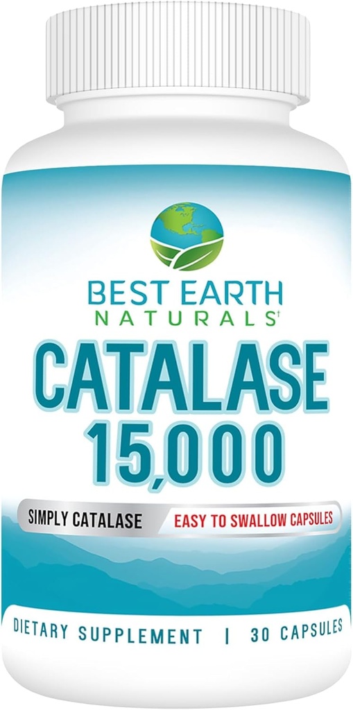 Best Earth Naturals Catalase συμπλήρωμα 15.000 - συμπληρώματα μαλλιών για Ισχυρά μαλλιά - 30-Day Supply