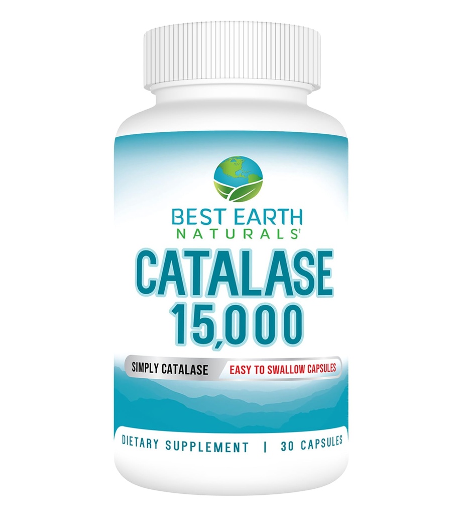 En İyi Dünya Doğalları Catalase Supplement 15,000 - Güçlü Saçlar için Saç Supplementleri - 30 Günlük Supply