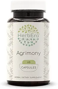 HerbEra Agrimony 60 Capsules, 400 mg, Agrimony (Agrimonia Eupatoria) herb (60 Capsules)