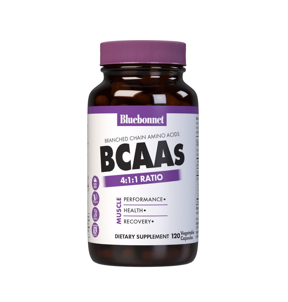 Bluebonnet Beslenme BCAAs 4:1 Fiyatlar, Kas Performansı*, Kas Sağlığı*, Kas Onarım*, Non-GMO, Vegan, Kosher sertifikalı, Gluten-Free, Soy-Free, Dairy-Free, 120 Sebze Capsules, 30 Hizmet