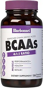 Bluebonnet Beslenme BCAAs 4:1 Fiyatlar, Kas Performansı*, Kas Sağlığı*, Kas Onarım*, Non-GMO, Vegan, Kosher sertifikalı, Gluten-Free, Soy-Free, Dairy-Free, 120 Sebze Capsules, 30 Hizmet