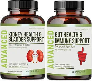 Kidney Cleanse Detox & Repair and Bladder Support- Συμπλήρωμα υποστήριξης νεφρών για την αποκατάσταση νεφρών με Chanca Piedra, Cranberry, Juniper μούρα για το νεφρό Detox και Bladder Health.60 Ημέρα προσφοράς