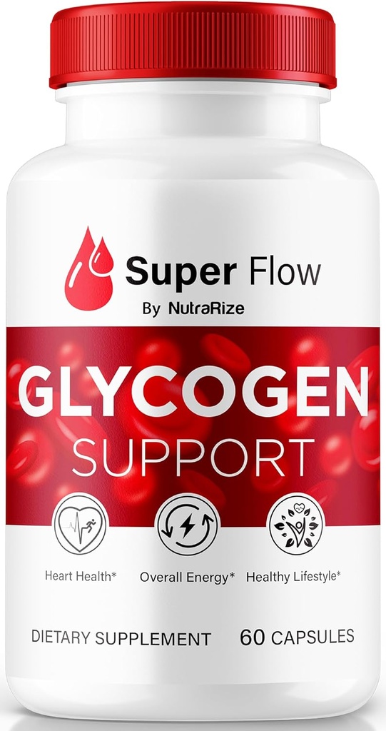 NutraRize Super Flow Glycogen, SuperFlow Glycogen Support Caps, Super Flow Glyco Optimizer, Official SuperFlow Glyco Optimiser Caps, Super Flow Detox Cleanse, Super Flow Glycol (60 Κάψουλες)
