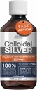 Colloidal Gümüş Sıvı 16 fl oz 30 PPM - Biyoaktif Hidrosol Gümüş Su - Doğal Immune Support Nano Sol Tamam Çözümü - Ionic Minerals - Organik Yapılı Gümüş
