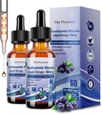 2 Pack NAD Women & Men, NAD Nicotinamid Riboside Resveratrol 900 mg & Quercetin, Niacin, Collagen, Biotin, Liquid NAD Plus Supplement NR900 For Anti-Aging Skin Energy Longevity Focus