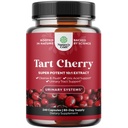 Ekstra Kuvvetli Tart Cherry Capsules - Tart Cherry Extract Capsules 7500 mg for Uric Acid Cleanse for Gout & Kidneys Support - Urinary Tract Health & Joint Support için meyve alıntısı - 240 Ct