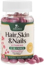 Saç, Skin & Nails for Women - Biotin 5000mcg to Support Hair growth with Argan Oil, Collagen & Hyaluronic Acid, Beautiful, Güçlü Skin, Hair & Nails Supplement - 120 Softgels