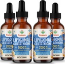 2000MG Liposomal Glutathione Liquid, %98 Aborpsiyon, Active Form L-Glutathione Supplement, Vegan Dostu, Immune System için Güçlü Antioksik Kompleksi, Aging Defense, Detox,8 FL.OZ