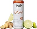 LEILO | Kava Powered Moskova Mule Mocktail Drink | 12Pack – Sugar-Free & Non-ALC Fonksiyonel Rahatlama Desteği | 12 fl oz Cans (Paket 12)