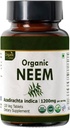 Neem 120 Tablets | Azadirachta Indica (Neem) | USDA Organic Certified | Healthy Skin and Detox | Dietary Supplement - 120tab