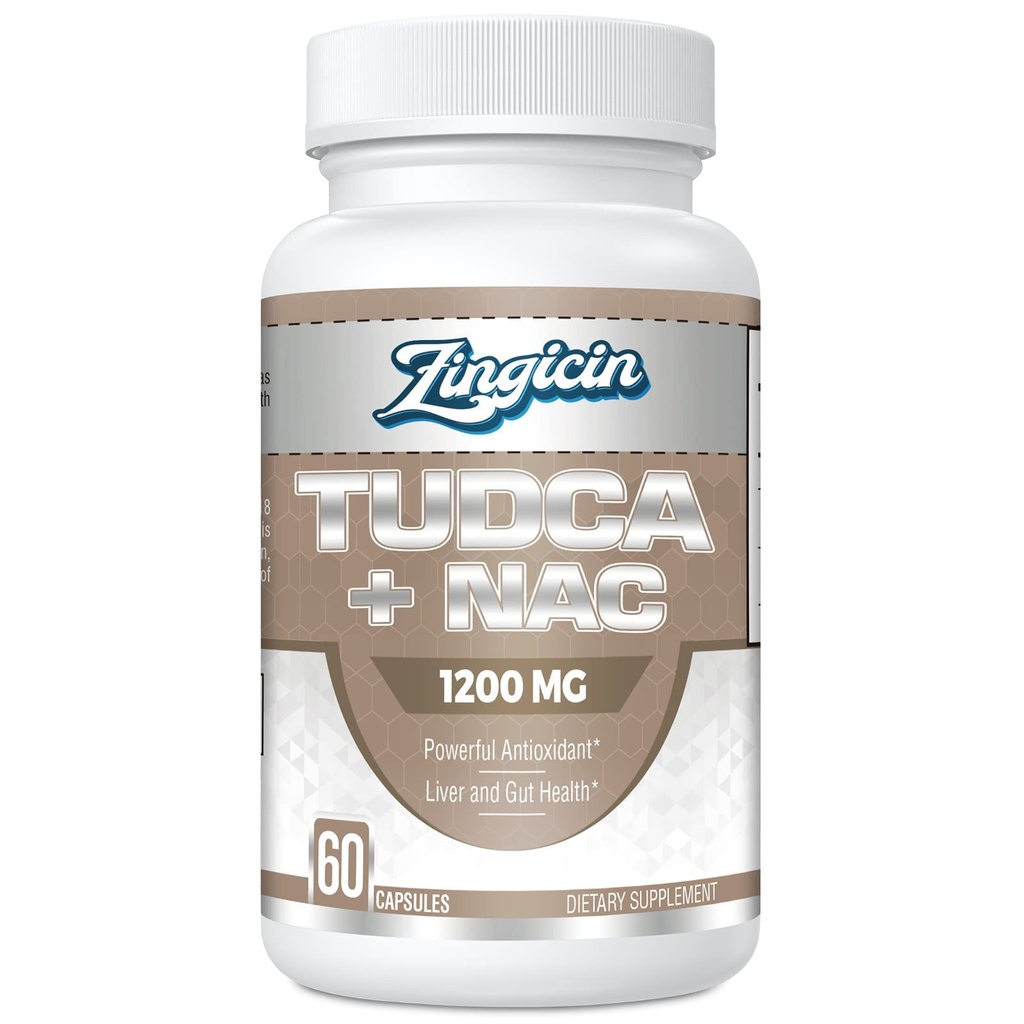 NAC Supplement 1200 mg ile TUDCA - 60 Capsules,Powerful TUDCA Bile Salt Plus N-Acetyl-Cysteine, Antigestion Supplementoxys for Liver,Digestionion