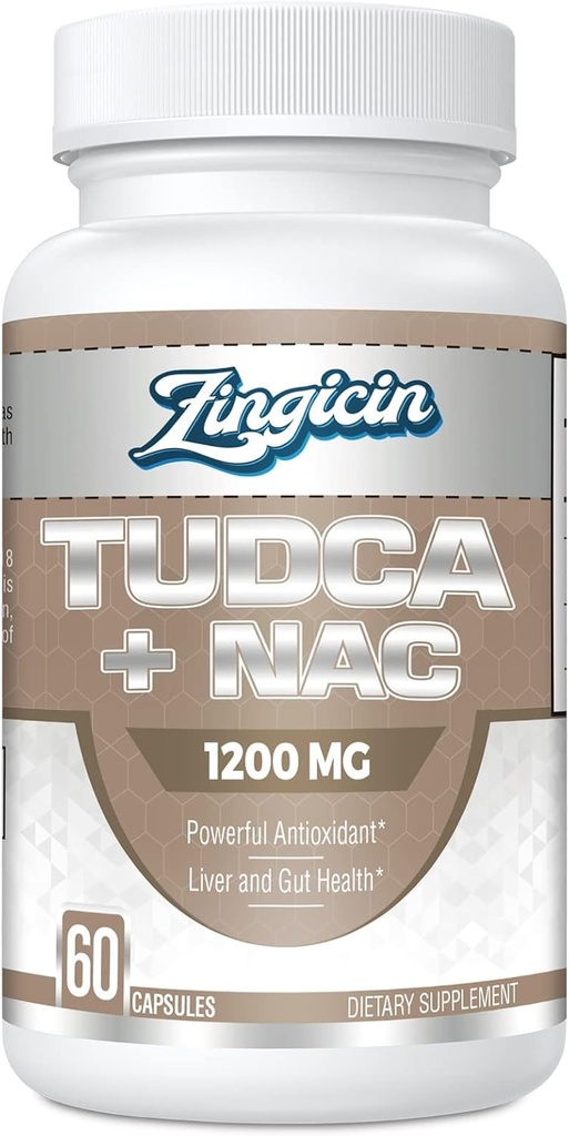 NAC Supplement 1200 mg ile TUDCA - 60 Capsules,Powerful TUDCA Bile Salt Plus N-Acetyl-Cysteine, Antigestion Supplementoxys for Liver,Digestionion