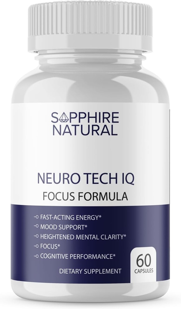 Επίσημη... Neuro Tech IQ Brain Supplement - Neurotech Iq Focus Formula Ενίσχυση χάπια (60 κάψουλες)