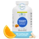 Core Med Science Liposomal Vitamin C 1000 mg, 60 Capsules - Non-GMO Natural Liposomal Vitamin C Supplement Bu Sağlıklı Cilt - Immune System Alert for Yetişkinler, Supports Collagen Formation