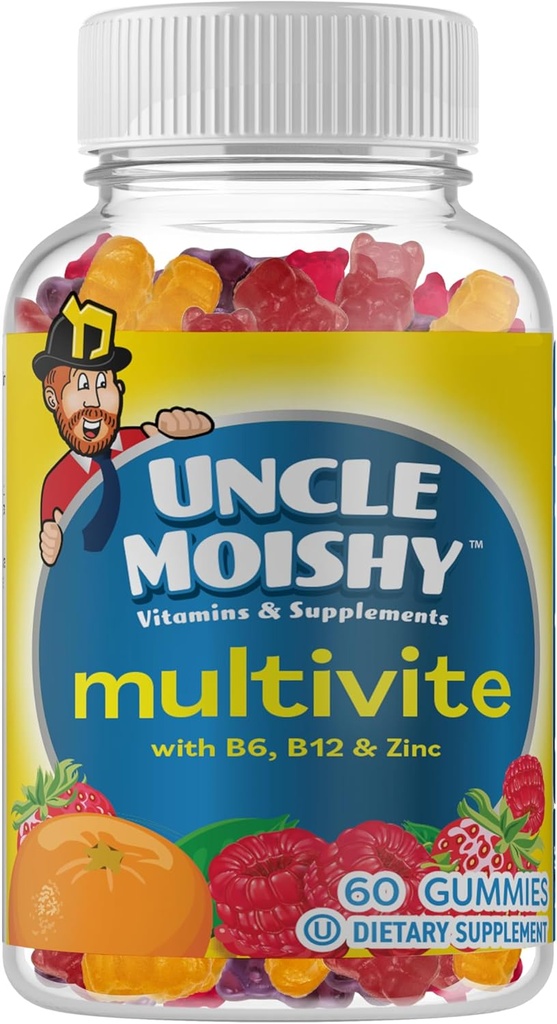 AEE SIXNE Amca Moishy Kosher Çocukları Çok-Vitamin Mineral Jellies with Choline 60 Jellies