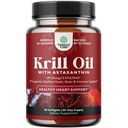 Krill Omega 3 Fish Oil Softgels 500 mg - Yoğun Krill EPA & DHA Fish Oil Omega 3 Supplement for Women & Men for Immune Support, Brain & Heart Health - Burpless Fatty Acids Supplement - 30 Count