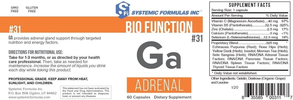Sistemik Formulaler: #31 - Ga - Adrenal