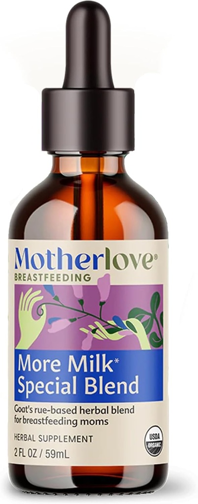 Motherlove More Milk Special Mix (2 Ounce Tincture) Herbal Lactation Supplement w/Goat'ın Kadın Sütü Oluşturması - sertifikalı Organik, Vegan, Kosher, Soy-Free