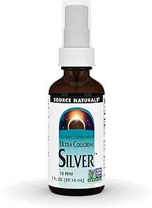 Source Naturals Ultra Colloidal Silver - Liquid Supplement for Immune System Support - 2 oz