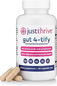 Just Thrive Gut 4-tify - Συμπληρώματα υγείας για γυναίκες και άνδρες - Anti Bloat, 90 κάψουλες λαχανικών