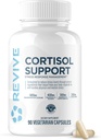 Revive MD Cortisol Manager, 90 Vegetarian Capsules - Cortisol Supplement with Magnezyum & L-Theanine Support Health, Focus, Energy, Fatigue, & Adrenal Gland Function - Vegan & Gluten-Free