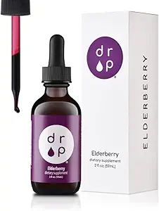 Υγρές σταγόνες elderberry με βιταμίνη C – Ανοσοποιητικό συμπλήρωμα υποστήριξης για παιδιά & ενήλικες – Vegan, Χωρίς γλουτένη, Μη ΓΤΟ, Χωρίς ζάχαρη, Χωρίς τεχνητά συντηρητικά – 2 μήνες προσφοράς από την πτώση συμπληρώματα