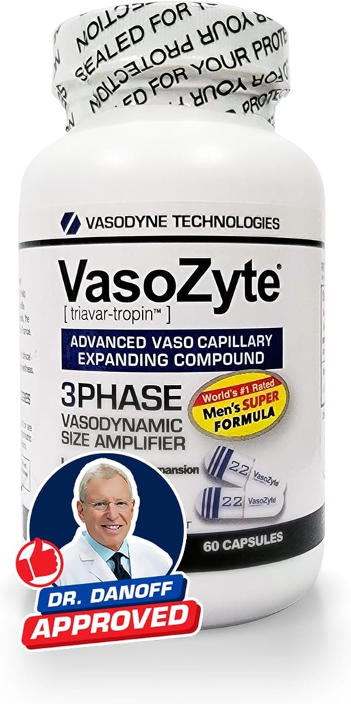 Γενόσημο VasoZyte - Υποστηρίζει Nitric Oxide & Υγιεινή ροή αίματος - με αποκλειστική Φόρμουλα μας που διαθέτει Oligopin, και Crystal Pure διαδικασία εξαγωγής μας - για το Well-Being - 30 ημέρες προσφοράς - 60 κάψουλες
