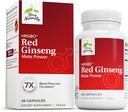 Terry Natural HRG80 Red Reality Male Power - Blood Circulation & Endurance Support Supplement - Diyetary Supplement with Ginseng & çinko - Enerji Desteği için Herbal Supplement - 48 Capsules