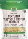 NOW Foods, Organic Textured Soy Protein Granules, Non-GMO, Versatile, Vegetable-Sourced Protein, 8-Ounce (Packaging May Vary)