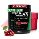 JYM Supplement Science Pre JYM Black Cherry Pre Workout Toz for Men & Women, BCAAs, Nootropics, Kretine HCI, Citrulline, Beta-Alanine, Betaine, Taurin, Huperzine, 30 Hizmet
