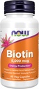 Şimdi Gıdalar Tamamlar, Biotin 5.000 mcg, Boltsm*, Enerji Üretimi*, 60 Veg Capsules