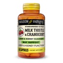 MASON NATURAL Milk Thittle/Cranberry Liver & Kidney Cleanser - Υποστηρίζει την υγιεινή λειτουργία του ήπατος και των νεφρών, καθαρισμού και Detox, 60 κάψουλες