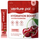 Venture Pal Sugar Free Electrolyte Powder Packets - Liquid Daily IV Drink Mix for Rapid Hydration & Party Recovery | 5 Vitamins & 7 Electrolytes| Keto Friendly | Non-GMO | Certified Vegan | 16 Sticks