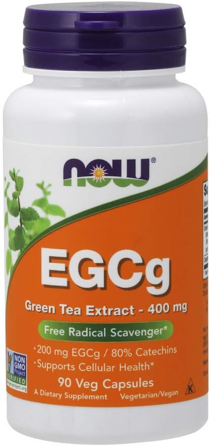 Şimdi Gıdalar Tamamlıyor, EGCg Green Tea Extract 400 mg, Free Radikal Scavenger*, 90 Veg Capsules