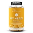 Başım! Başache Vitaminleri - Hassasiyet, Gerginlik, Rahatlık, Temiz Bir Zihin için Sağlıklı Baş Fonksiyonlar - Hızlı Hareket Magnezyum, Ateşfew, Boswellia, D, Ginger, & More - 60 Soft Capsules