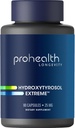 ProHealth Hydroxytyrosol Extreme - Hydroxytyrosol Supplement, εκχύλισμα φύλλων ελιάς (Olive Leaf Extract Organic) (90 κάψουλες χορτοφάγων) Γλουτένη Χωρίς, Χωρίς σόγια.