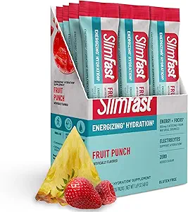 SlimFast Sche: Intermittent Fasting Hydration Packets, Energating Hydration, Fruit 12 Count & Berberine Plus Capsules, Berberine Supplement, Berberine hcl ve Cinnamon Bark 30 Hizmetler