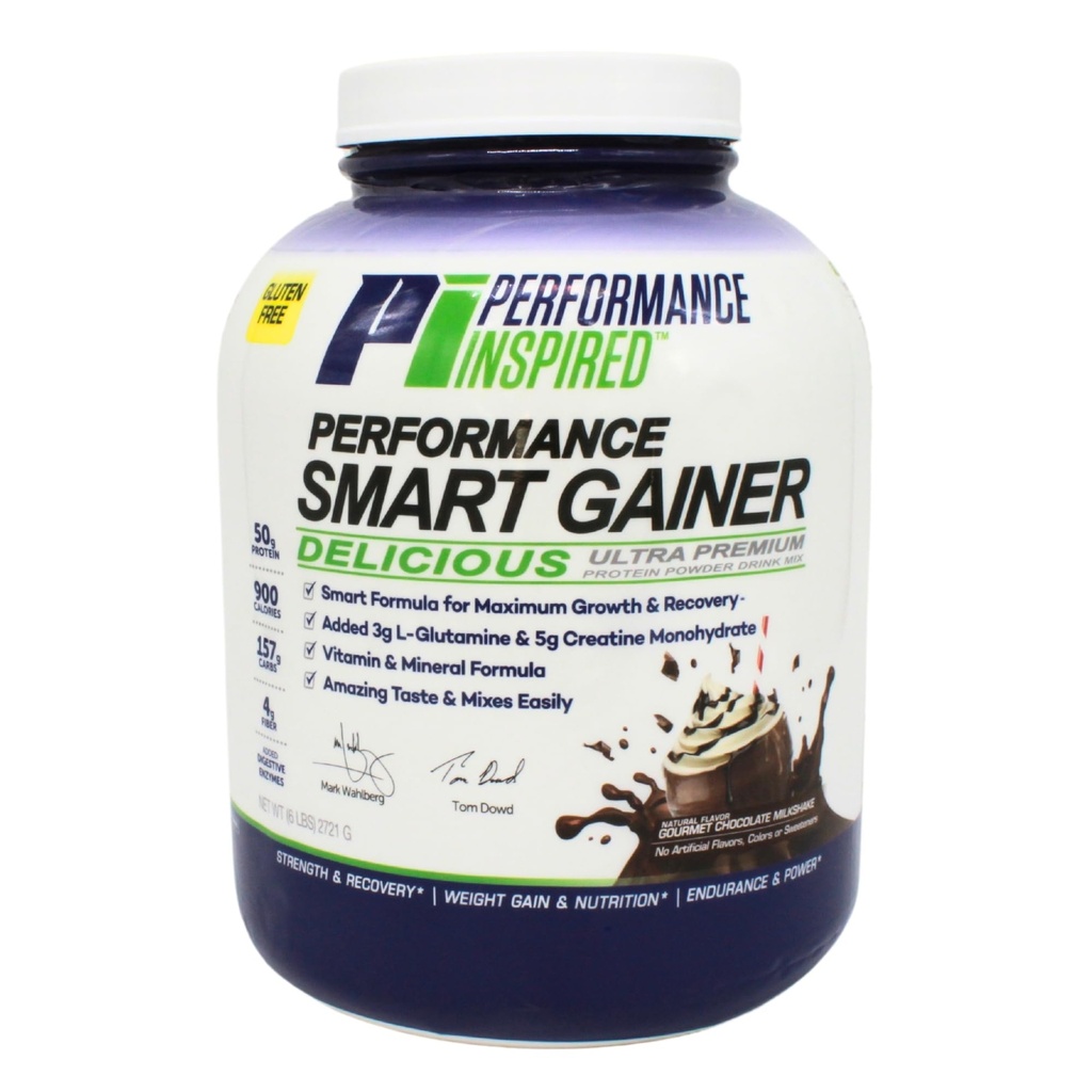 Performansı Inspired Nutrition Smart Mass Winer – 50G protein, 900 Calories, Kretine, L-Glutamine & Digestive Enzymes – Kas Recovery & growth – Chocolate Milkshake – 6 lb